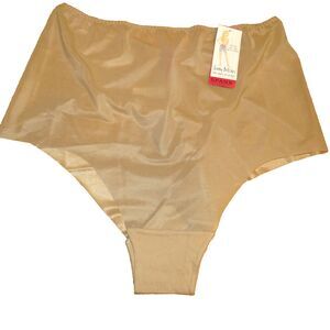 Spanx Skinny Britches Nylon Blend Cheeky Hipster Panties In Nude Plus Size 3X